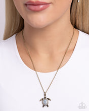 Load image into Gallery viewer, Turtle Tourist - Brass