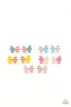 Load image into Gallery viewer, Butterfly Ribbon Post Earrings - Paparazzi Starlet Shimmer Set
