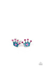 Load image into Gallery viewer, Crowns Post Earrings - Paparazzi Starlet Shimmer Set
